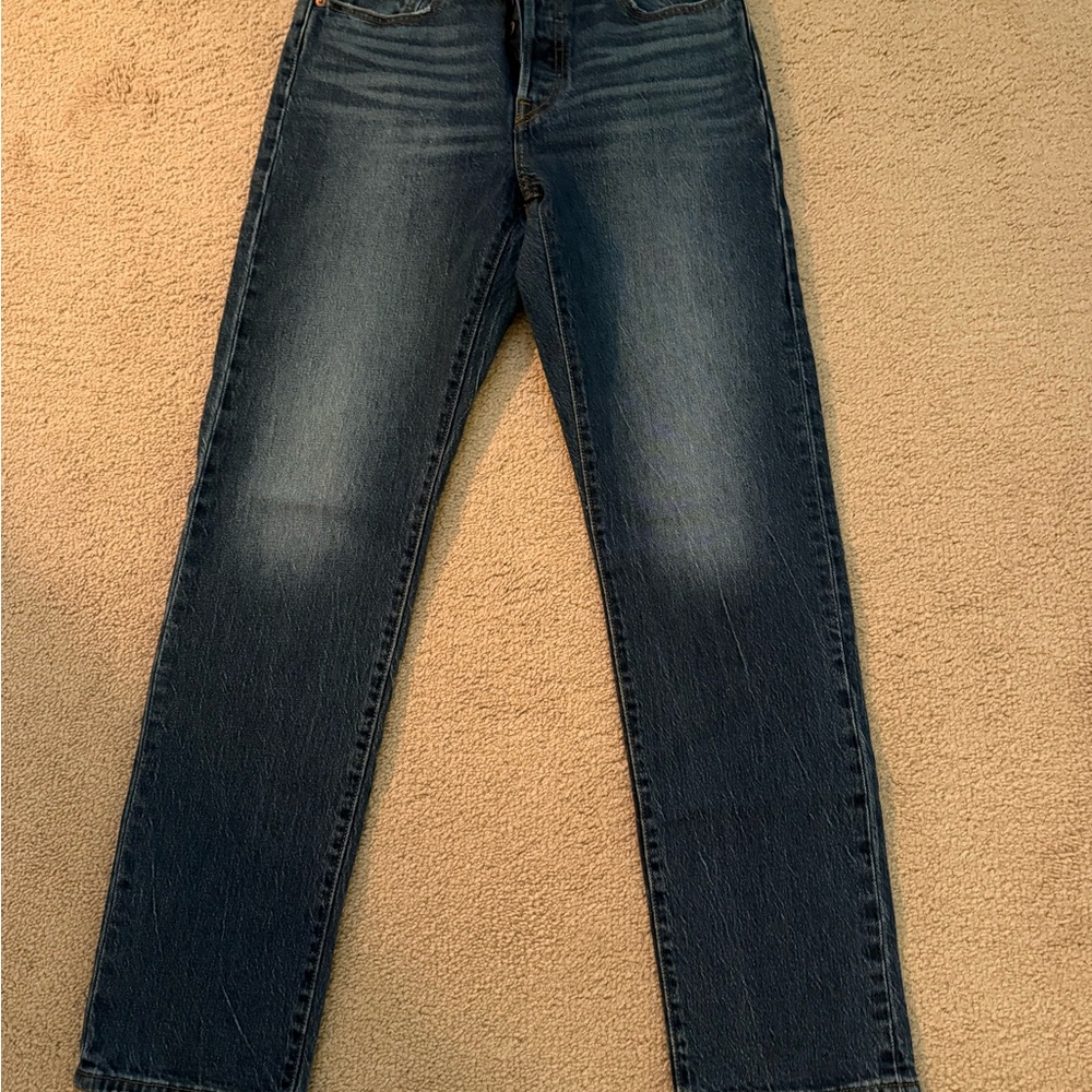 Levi's Dark Blue Straight Jeans